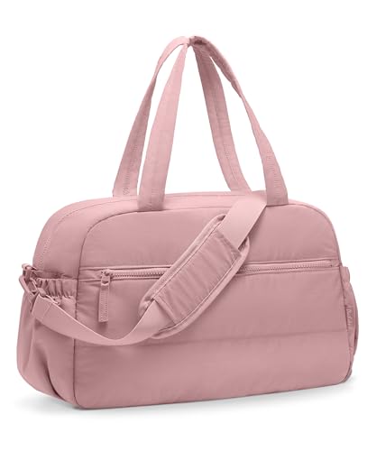 Uselike Gym Bag for Women Travel Duffle Bags with Wet Pocket Lightweight Carry on Bag Overnight Weekender Duffel Bag Water Resistant Mauve Pink - Image 1