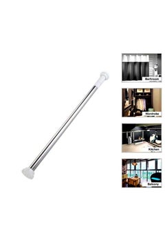 Lavish Shower Curtain Rod, Stainless Steel Adjustable 39.4 Inch to 78.7  (110*220 CM) Curtain Rod No Drilling  - Image 3