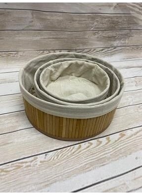 Sepet Deryası Basket Deryasi Natural Round Bamboo Organizer  - Image 3