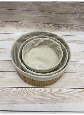 Sepet Deryası Basket Deryasi Natural Round Bamboo Organizer  - Image 2