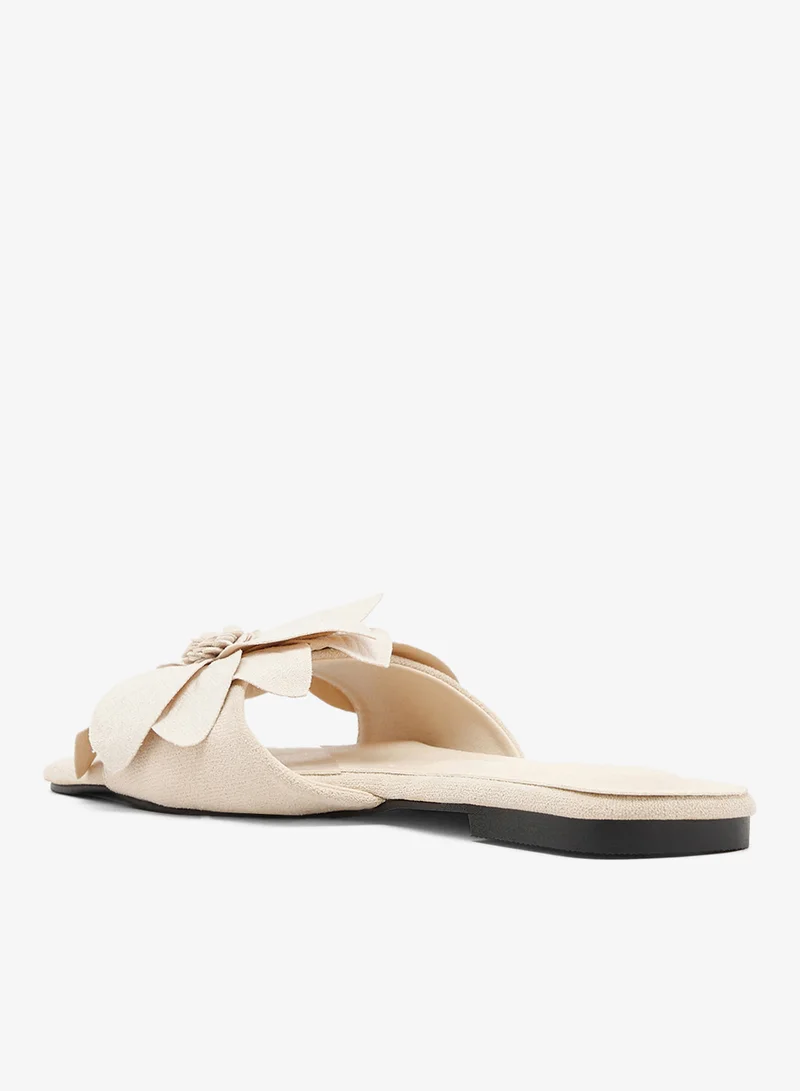 Ginger Floral Flat Sandals