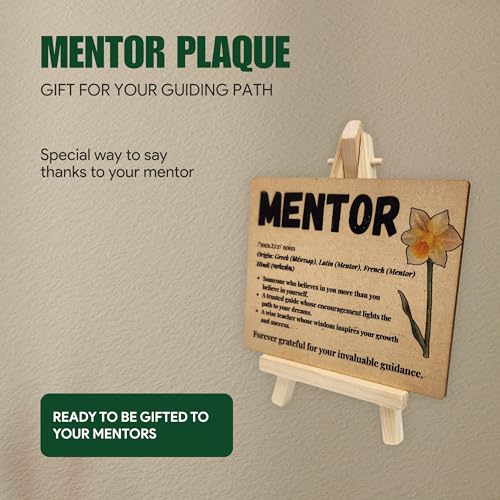 tinydabba Wooden Definition Plaque with Easel – Mentor Gift (4×5 Inches) – Tabletop Decor - Image 2