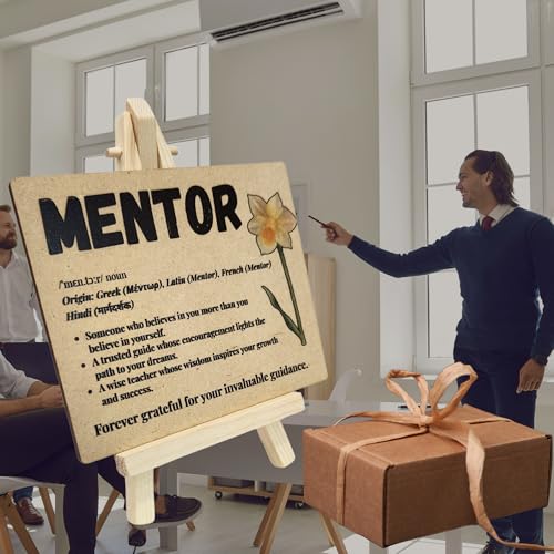 tinydabba Wooden Definition Plaque with Easel – Mentor Gift (4×5 Inches) – Tabletop Decor - Image 4