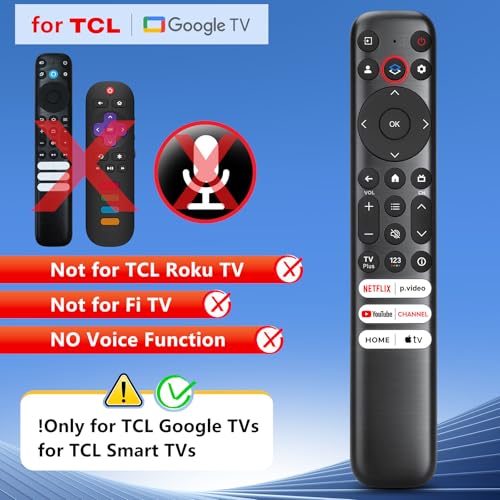 OMAIC for TCLGoogleTVRemote Control ReplacementRC813 Compatible with TCL Smart TVs QM8QM7S5S4S3Q7Q6Q5 SeriesNot for Roku TVs - Image 3