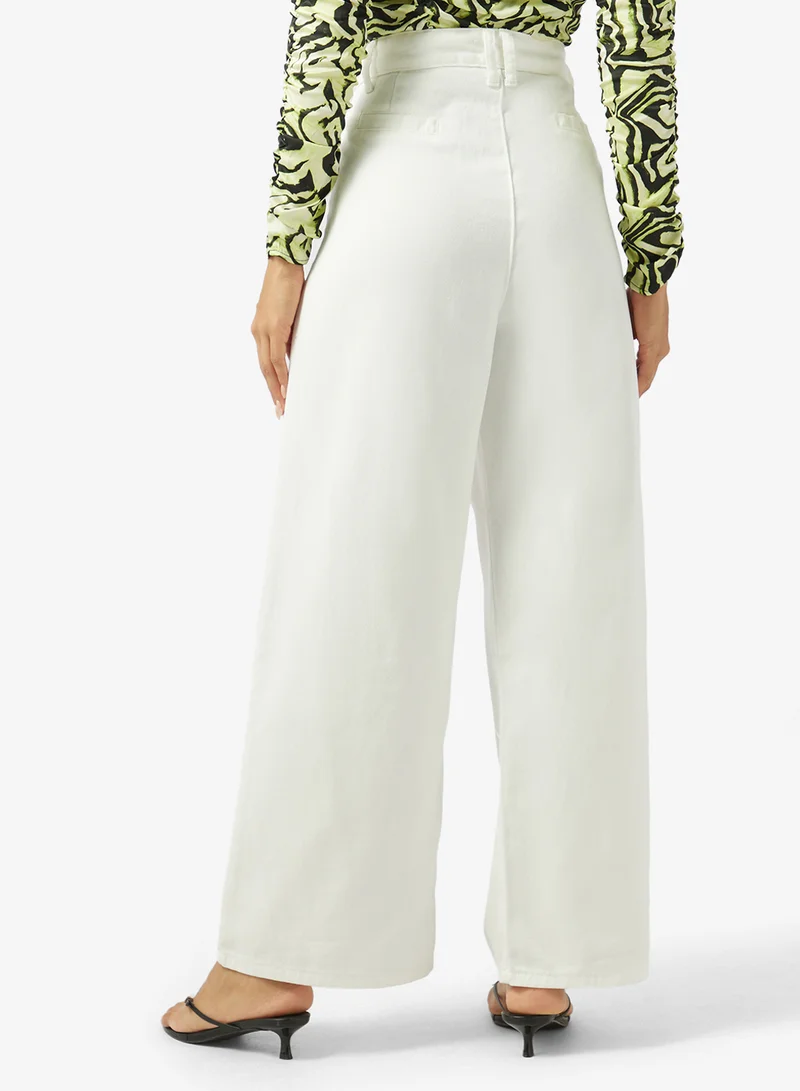 Ginger  High Rise Wide Leg Jeans for Women | Best Price UAE