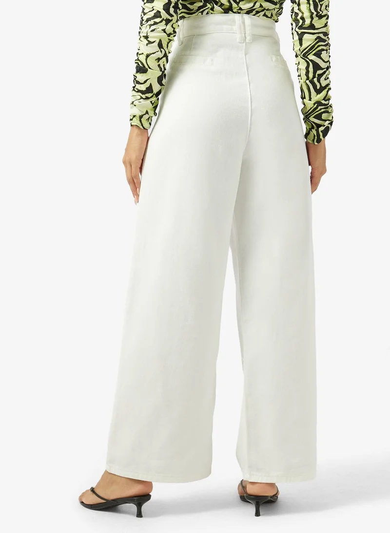 Ginger  High Rise Wide Leg Jeans for Women | Best Price UAE