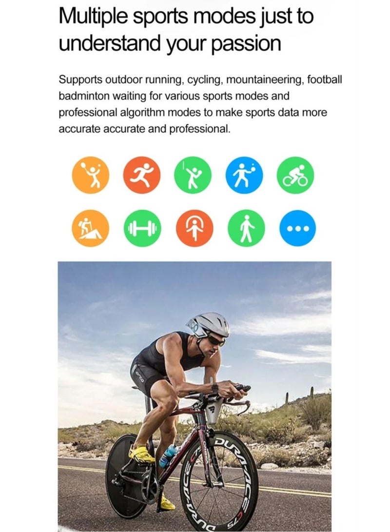 AROAQ Smart Watch with 1.43 Inch AMOLED Display for Blood Sugar Lipid and Uric Acid Monitoring Sports Tracking ECG PPG HD Bluetooth Calling AI Voice Assistant and SOS Feature - Image 5