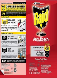 RAID Raid Ant and Roach Killer Outdoor Fresh, 17.5 OZ, Pack of 3  - Image 2