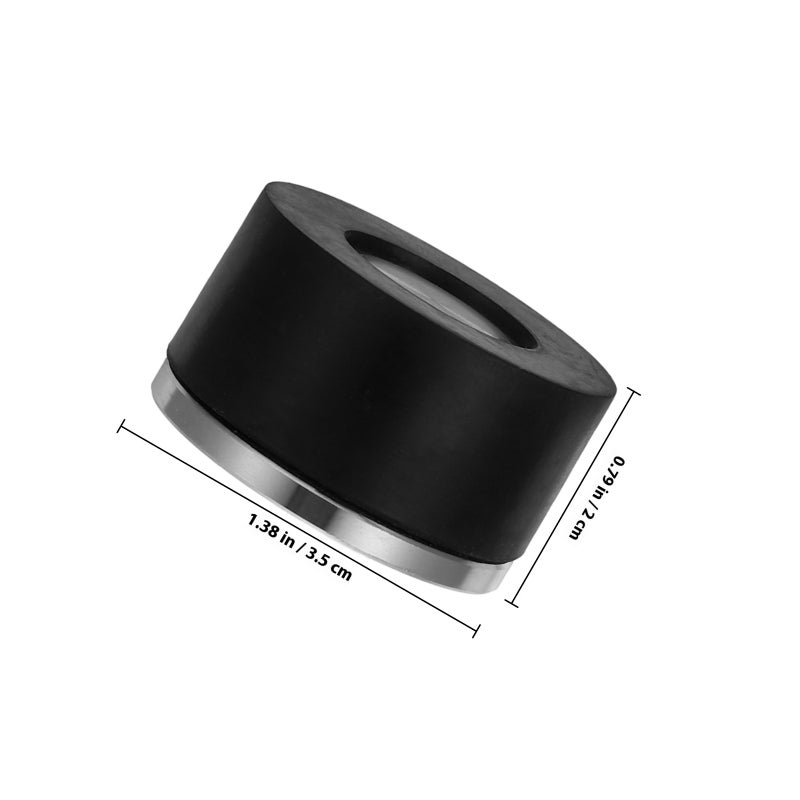 Heavy Duty Door Cylindrical Floor Door Stainless Steel Door with Rubber Bumper Safety Floor Mount Doorstop with Screws - Image 2