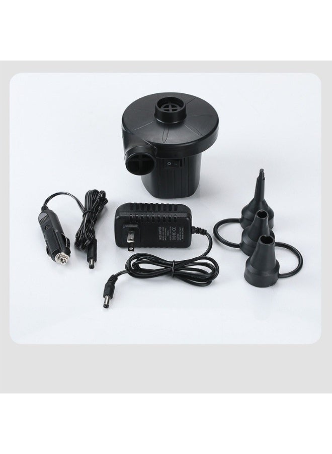 حمام سباحة سرير قابل للنفخ ، قارب ، أريكة ، مضخة منفخة كهربائية يمكن استخدامها للمنزل والسيارة 13x10x12cm أسود - Image 5