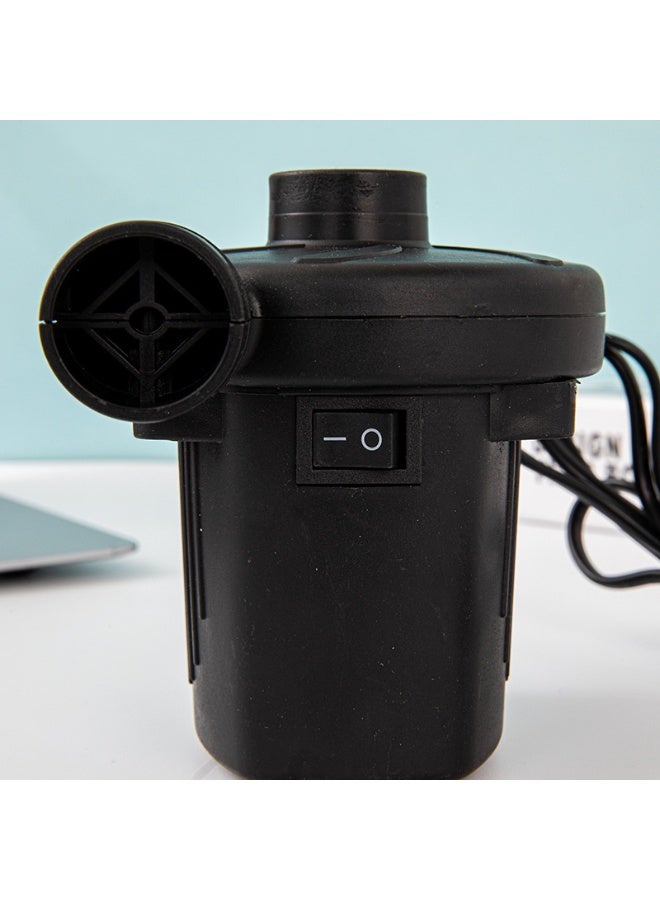 حمام سباحة سرير قابل للنفخ ، قارب ، أريكة ، مضخة منفخة كهربائية يمكن استخدامها للمنزل والسيارة 13x10x12cm أسود - Image 4