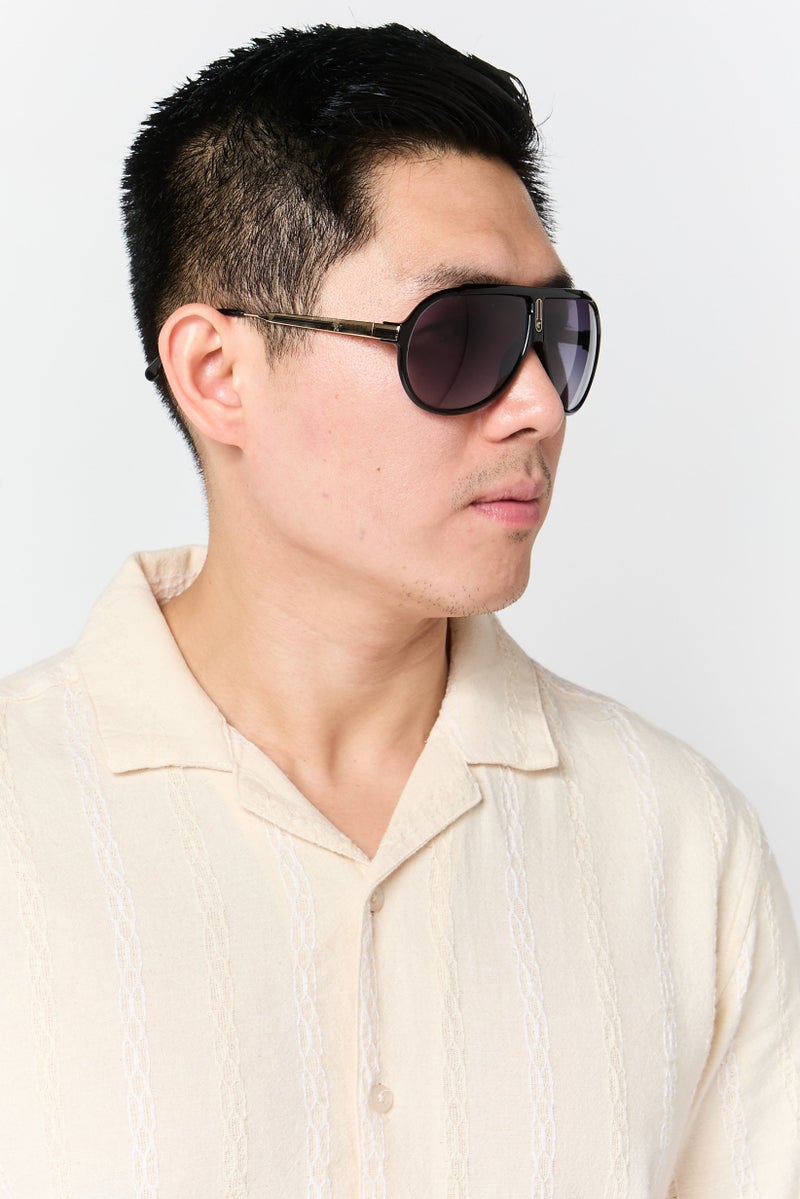 Carrera نظارات شمسية طيار للرجال 204585807639O، سوداء - Image 2