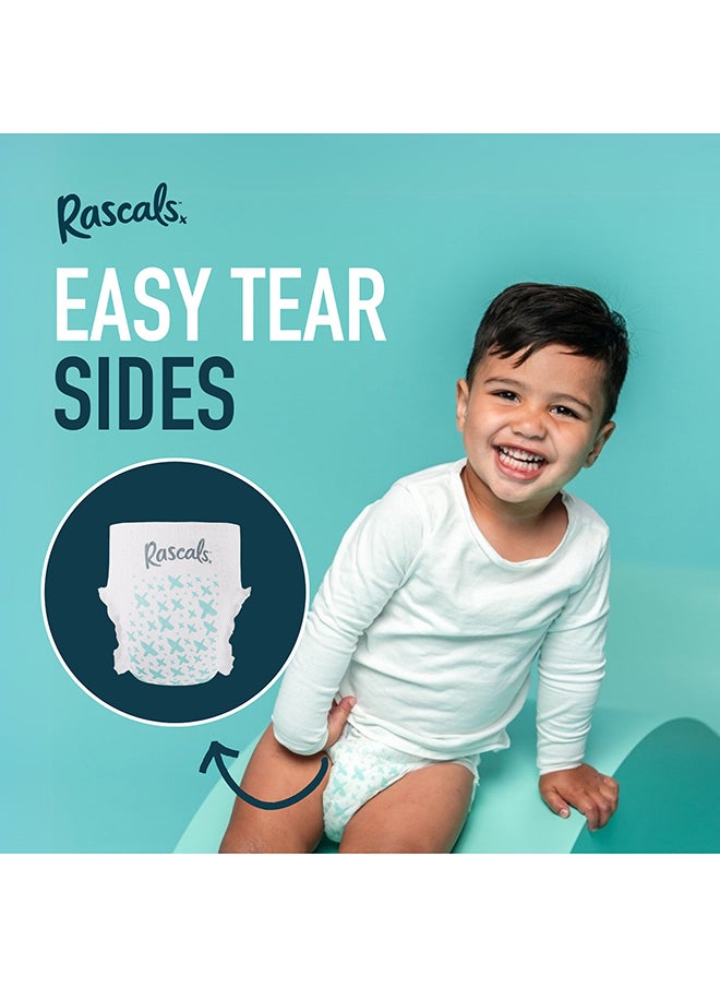 راسكلز - سروال حفاضات تدريب Rascals - حزام خصر مرن للغاية 360 درجة، يوصي به أطباء الأطفال، حفاضات للجنسين للأولاد والبنات - Image 1