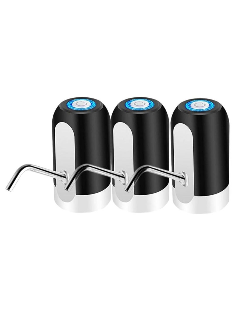 UREVO 5-Gallon Water Bottle Pump, USB Charging Portable Electric Water Pump for 2-5 Gallon Jugs - White - Image 1