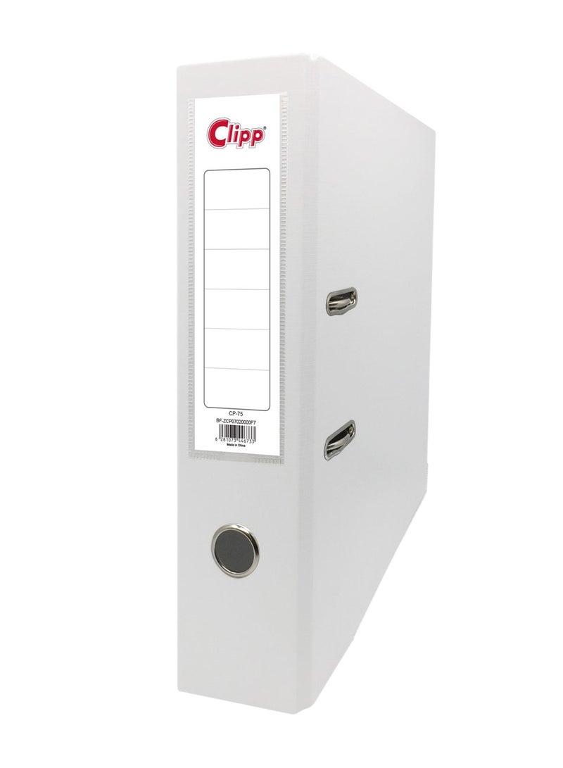 CLIPP 5-Piece Lever Arch Box File 75mm Spine Assorted Colours - Image 2