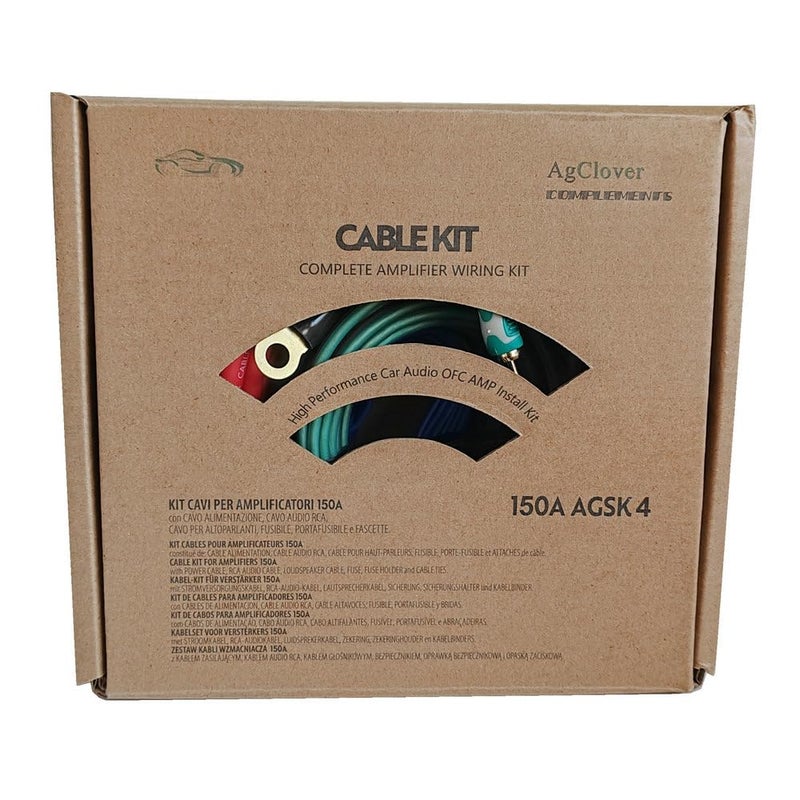 AgClover 4GA Amp Wiring Kit, 100% Oxygen Free Copper OFC 3000W Complete Amplifier Wire Installation Accessories - Make Connections and Brings Power to Car, Home and Marine Audio Systems - Image 4