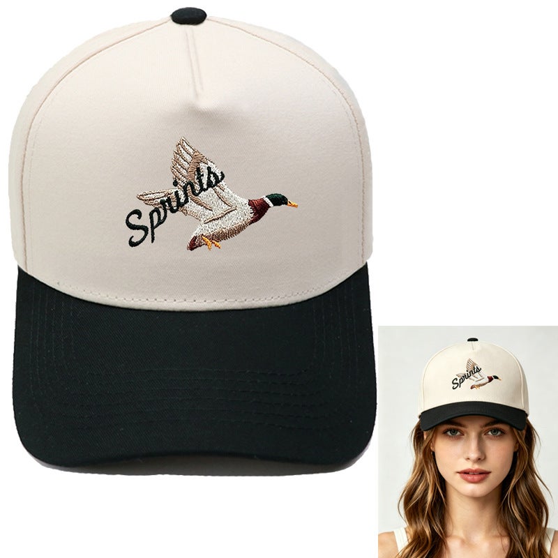Vintage Embroidered Duck Trucker Cap - Image 1