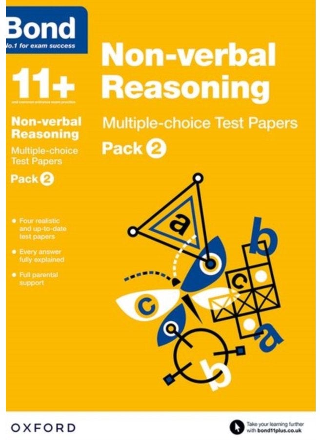 Bond 11 Non verbal Reasoning Multiple choice Test Papers For 11 GL assessment and Entrance Exams Pack 2 - Paperback