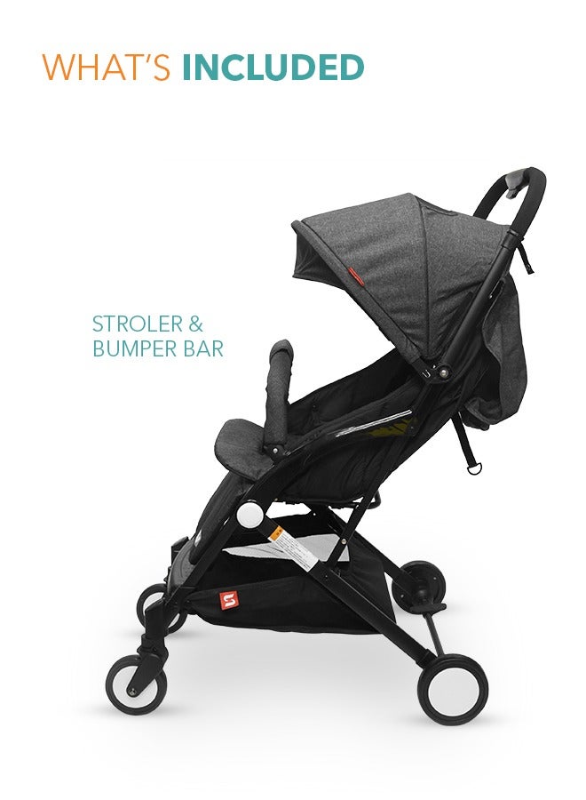 turtees Baby Stroller Portable Single Stroller Sit And Lie Down Newborn Baby Stroller Shock-absorbing Foldable Pram - Image 3