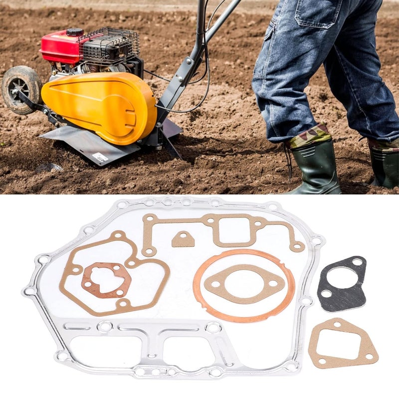 9 Piece Gasket Repair Set Compatible with 186FA and GX390 Power Machinery, Engine Gasket Kit for Generator Lawn Mower Troweling Machine and Car Washer, Copper and Aluminum - Image 2