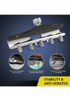 SYOSI Led Light Bar Mounting Brackets, 2pcs Universal Hood Led Work Light Led Pods Mount Bracket Clamp Holder for Suv Truck off Road Installed No Need Drilling  - Image 5