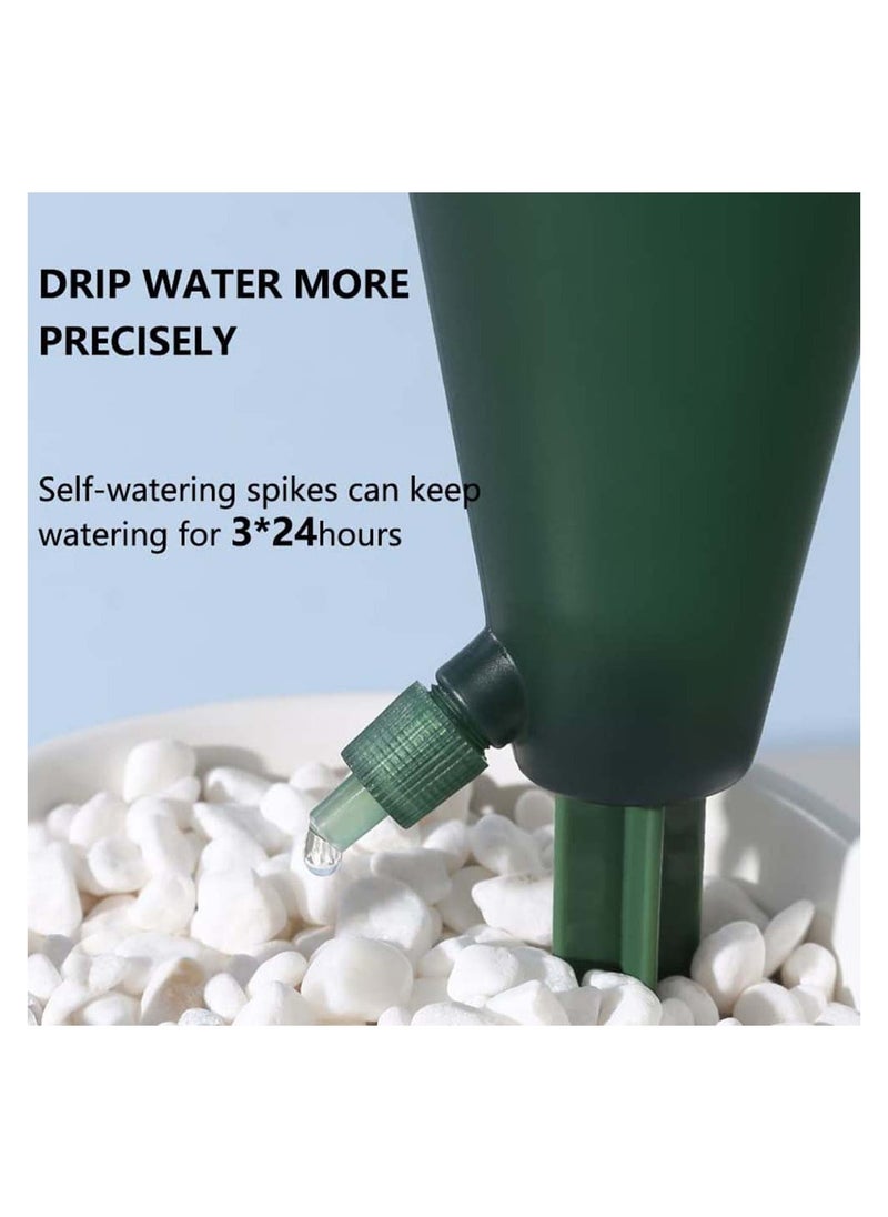SYOSI - 4Pcs Self Watering Spikes Planter Insert Cone Plant Globes Stakes Devices with Rotary Regulator - Image 1