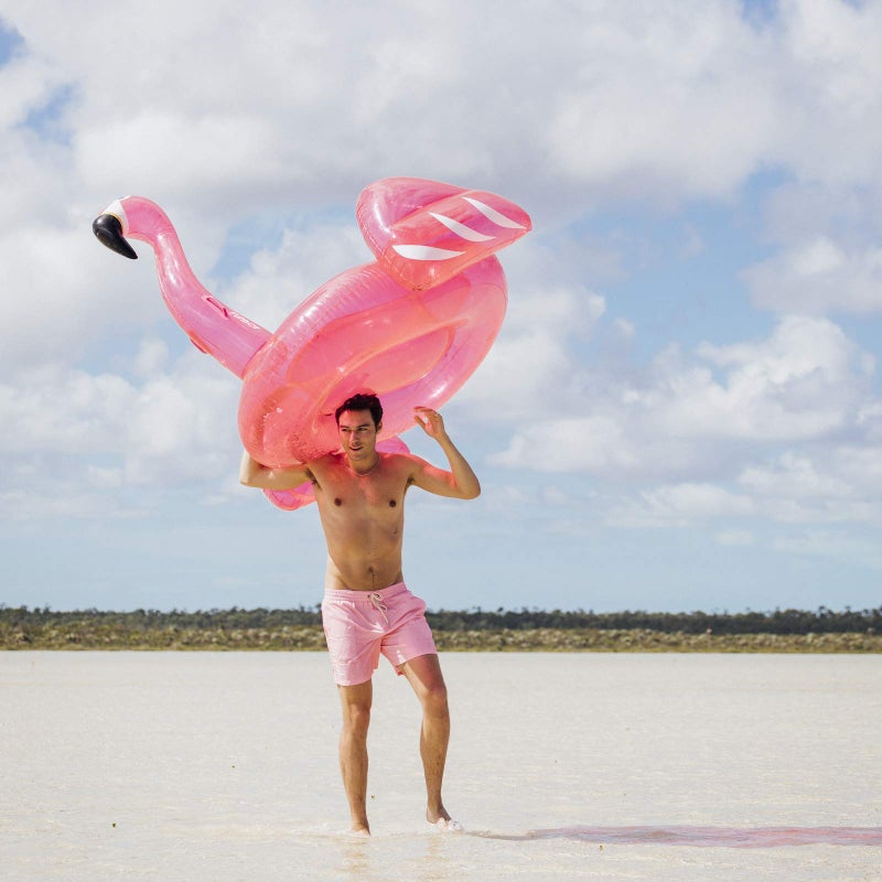 FUNBOY Giant Inflatable Glitter Pink Flamingo Pool Float, Cup Holder, Luxury Float for Summer Pool Parties and Entertainment - Image 2