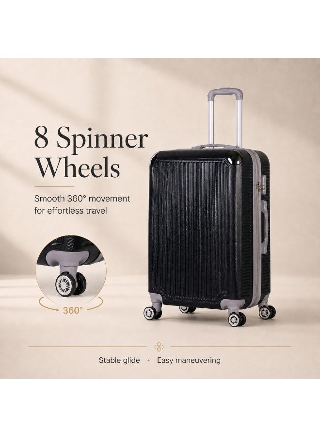 3-Piece Complete Travel Luggage Set, Durable Hard-Shell Suitcases, Spinner Wheels, Spacious and Secure Design for All Trips. - Image 4
