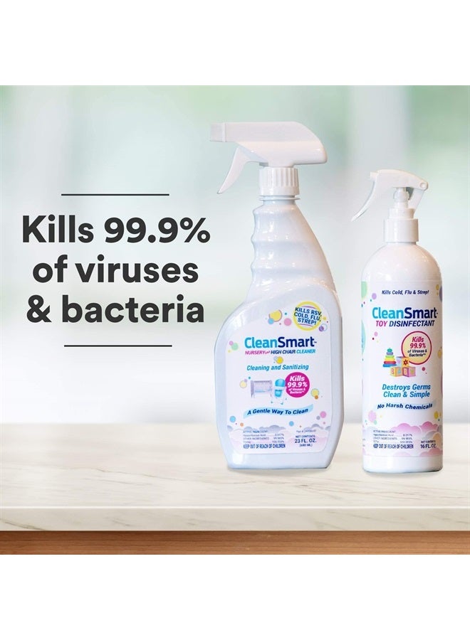 CleanSmart Toy Disinfectant Spray Kills 99.9% of Viruses and Bacteria, Rinse Free, 16 oz Bottle, (Pack of 2) - Image 3