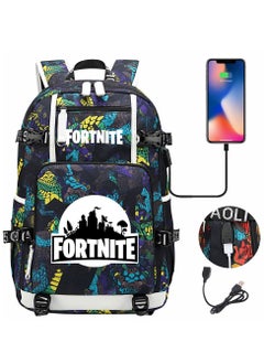 FORTNITE Printed Cartoon Youth Large Capacity Men's and Women's Shoulders 