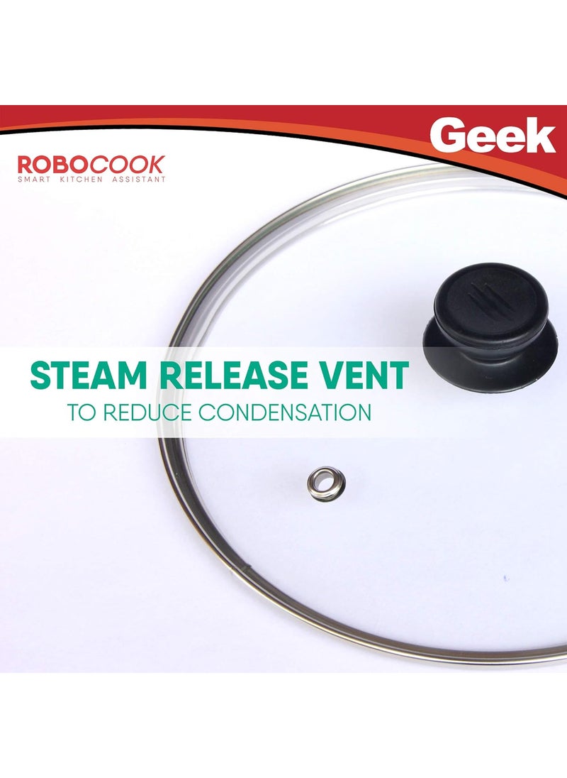 Geek Geek Robocook Compatible Silicone Lid Tempered Glass Lid Combo Compatible with 6 Litre Variants 6L Kit 1  - Image 5