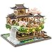 Spilay DIY Miniature House Kit Fairyland Miniature Dollhouse Kit with Music Box Mini House Building Kit Book Nook for Adult Creative Bookshelf Decoration Unique Gift - Image 2