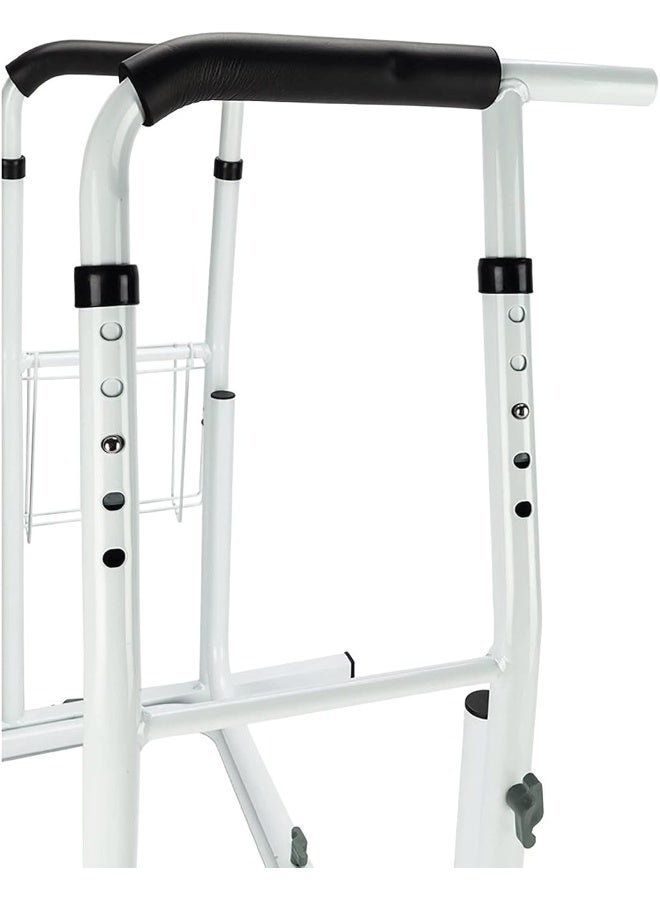 Stand Alone Toilet Safety Rail With Magazine Rack, Adjustable Toilet Surround Frame Bathroom Safety Assist Frame For Elderly Senior Handicap & Disabled  - Image 4