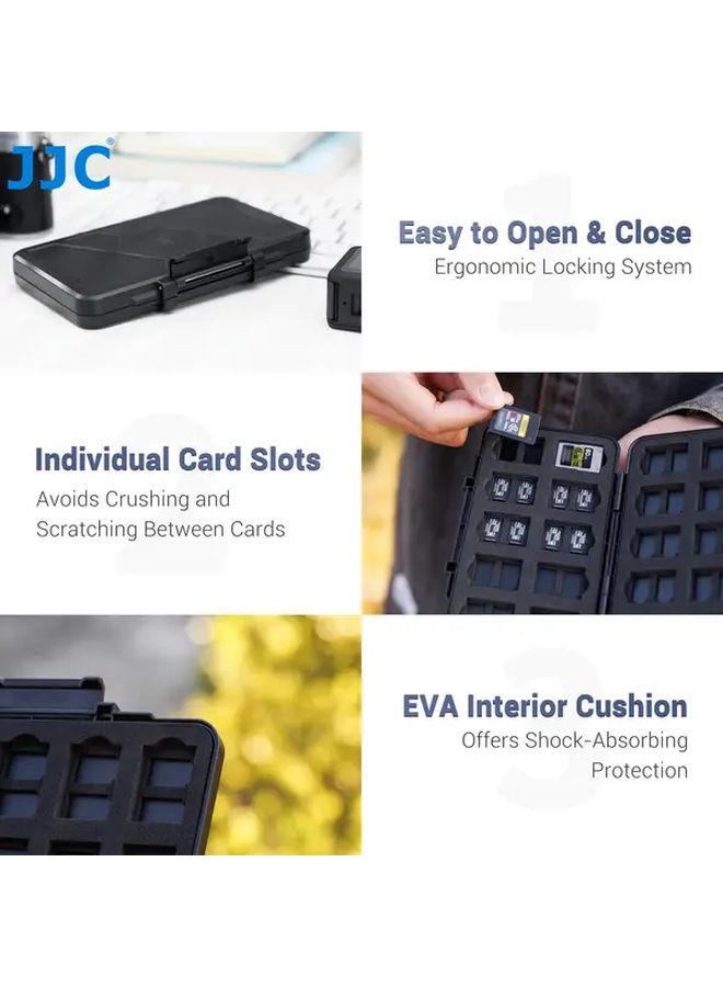 Large Capacity Memory Card Case Holder Organizer For 20 CFexpress Type A And 40 Micro SD Cards - Image 2