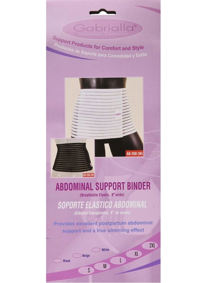 GABRIALLA Non restricting belly/back light support abdominal binder for toning, slimming, post-pregnancy, Post C-section stomach after birth support Brace AB-208 - Image 1
