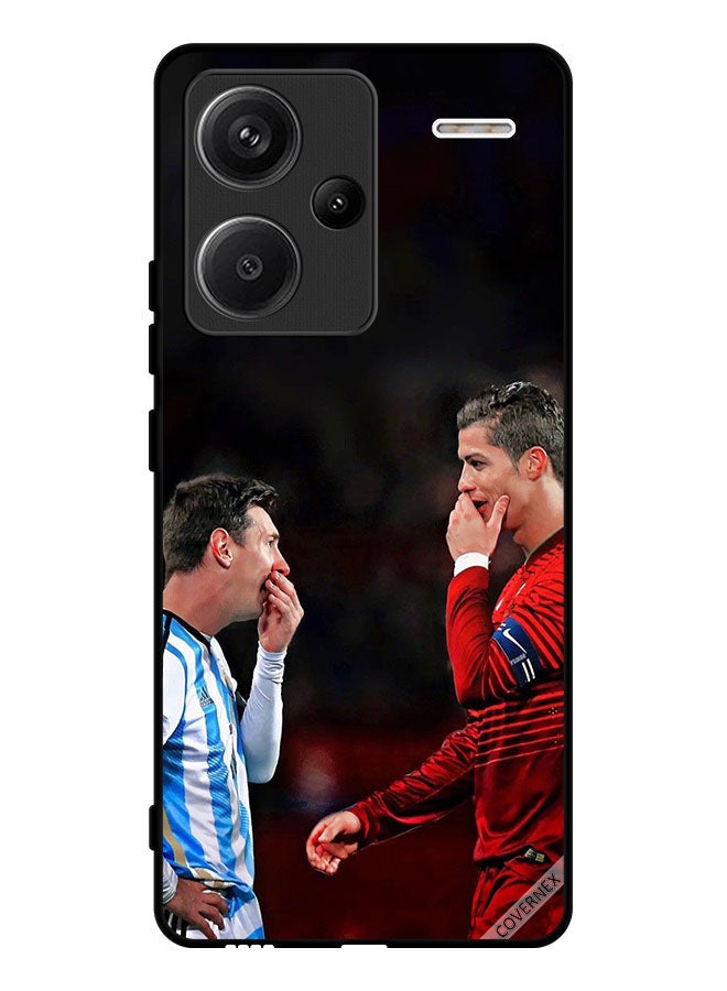 Covernex Protective Case Cover For Xiaomi Redmi Note 13 Pro Plus Ronaldo & Messi In One Frame - Image 1