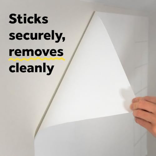 Post It Post-it Dry Erase Whiteboard Film Surface for Walls, Doors, Tables, Chalkboards, Whiteboards, and More, Removable, Stain-Proof, Easy Installation, 4 ft x 3 ft Roll (DEF4x3) - Image 5