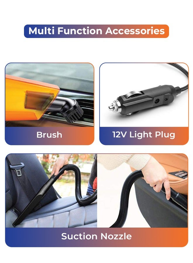 myTVS 100W Car Vacuum Cleaner | Wet & Dry Cleaning with 100W Powerful Suction,12V DC | Compatible with All Cars (TI-5) - Image 5