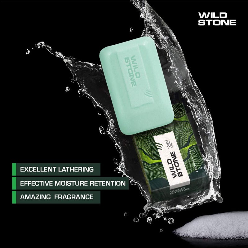 Wild Stone Soap Combo for Men Pack of 6 100gm each 2 Ultra Sensual2 Forest Spice and 2 Musk Soap Refreshing Bathing Soap with Fragrance Freshness Mens Soaps for Bath - Image 3