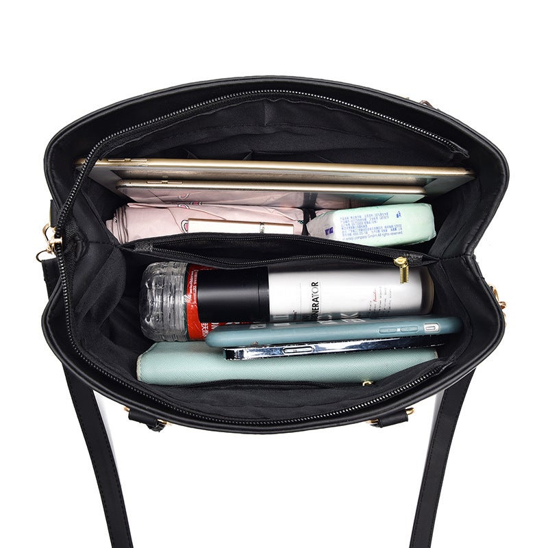 Mother Bag Commuter Women'S Large Capacity Fashionable All-Match Handbag Flower Butterfly Embroidered Silk Scarf Handbag For Women - Image 5