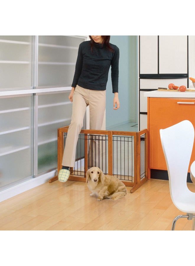 Richell 94135 Freestanding Pet Gate with Autumn Matte Finish, Small - Image 4