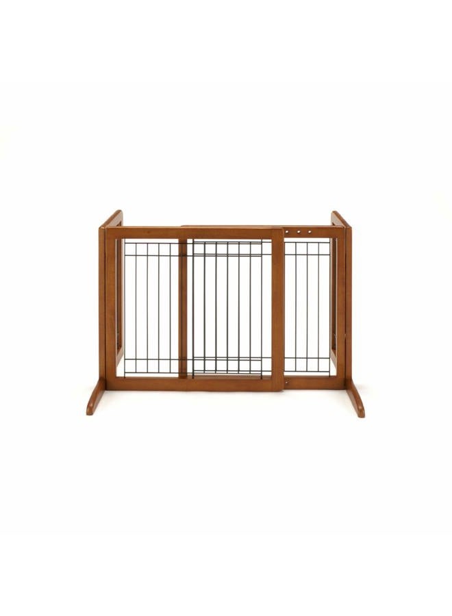 Richell 94135 Freestanding Pet Gate with Autumn Matte Finish, Small - Image 2