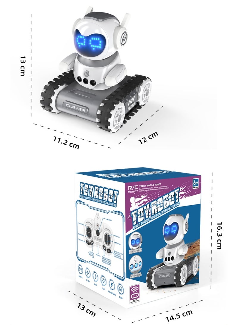 روبوت التحكم عن بعد مع LED والموسيقى، ألعاب روبوت لاسلكي قابلة لإعادة الشحن للأطفال، روبوت عرض تلقائي مع استشعار الإيماءات، هدايا عيد ميلاد للأطفال. - Image 2