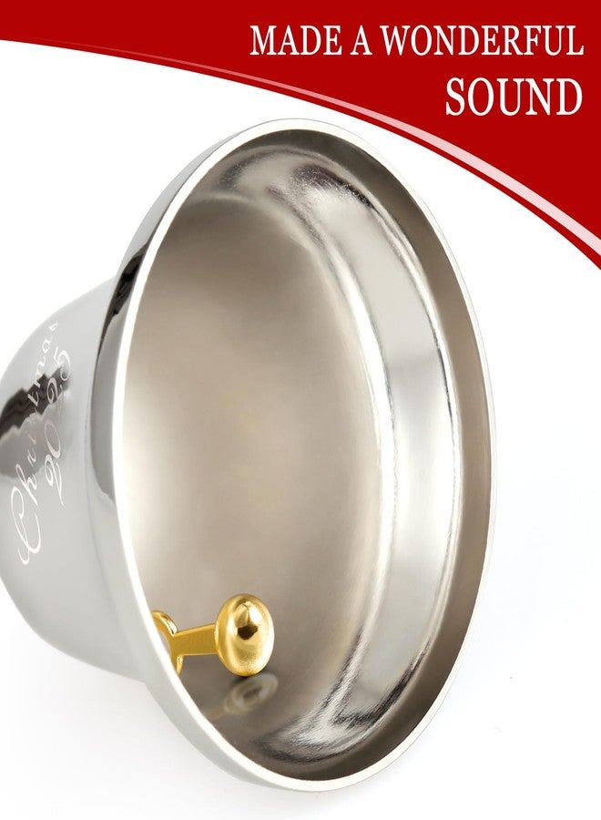 OUMEE 2025 Annual Christmas Bell, Silver Bell Ornaments for Christmas Tree Decorations, Holiday Bell Jingle Bell for Anniversary with Ribbon & Gift Box - Image 5