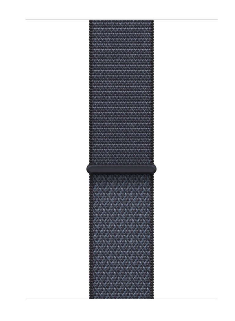 Watch Nylon Loop Band Compatible with Apple Watch 42mm 44mm 45mm 46mm 49mm, Soft Woven Sport Strap, Adjustable Replacement Wristband for Apple Watch Series Ultra / SE / Series 1/2/3/4/5/6/7/8/9/10/11- Anchor Blue - Image 3
