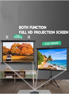 RATSAW 100 Inches Projector Screen with Stand Portable Hanging or Stand Projector Screen 16:9 High Contrast Work In Ambient Light Compact Size Easy Setup Idea for Home Cinema Backyard Party  - Image 3