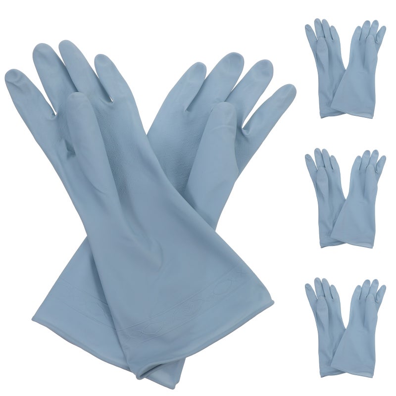 4 pairs of Dish Washing Gloves Bowls Pot Pan Washing Gloves Cleaning Gloves Laundry Gloves (L) - Image 5