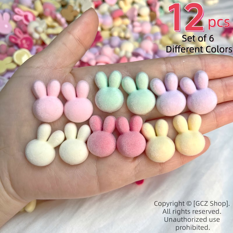 طقم حبات راتنج الأرنب المصغر من ويستيريا C لصنع المجوهرات DIY وسحر حافظة الهاتف - Image 5