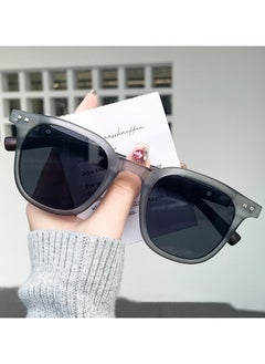Royal Polarized Aviator Sunglasses for Men Women, UV400 Protection Sun Glasses with Metal and PC Wood grain legs Frame, Fashion Anti-Glare Sun Shades for Driving, Fishing, Traveling (Transparent Gray)  - Image 1