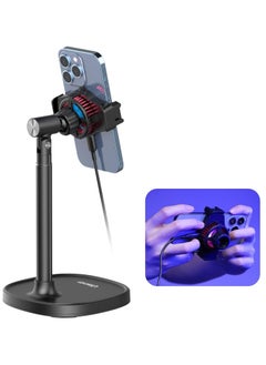 Excefore Cell Phone Stand with Phone Cooler, Semiconductor Cooling Cell Phone Stand, Adjustable Angle Phone Stand for Desk Cell Phone Holder Flexible Phone Stand Holder  - Image 1